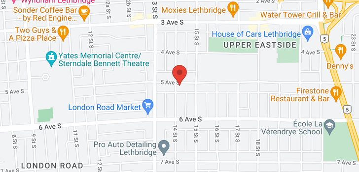map of 1402 5 Avenue S